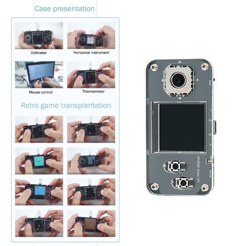 For RP2040 Small Game Console Board with 1.54″ High Resolution LCD