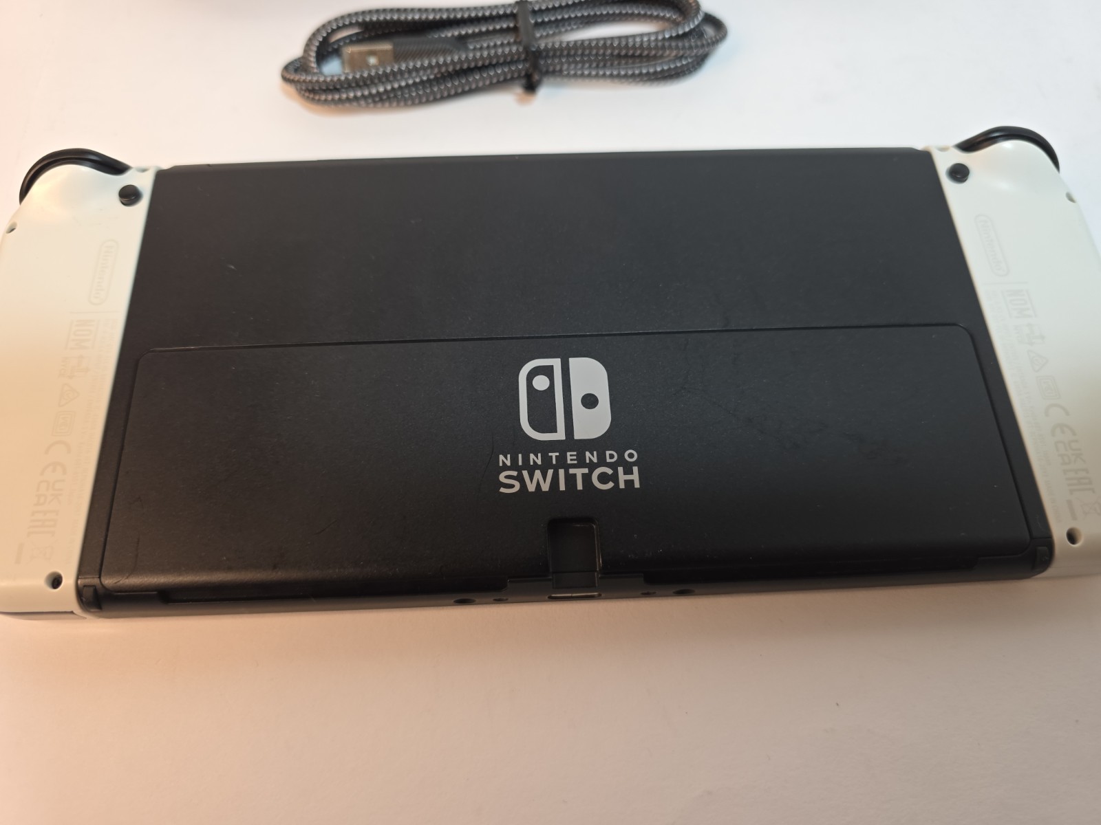 Nintendo Switch OLED Model Handheld Gaming Console White Black USB-C