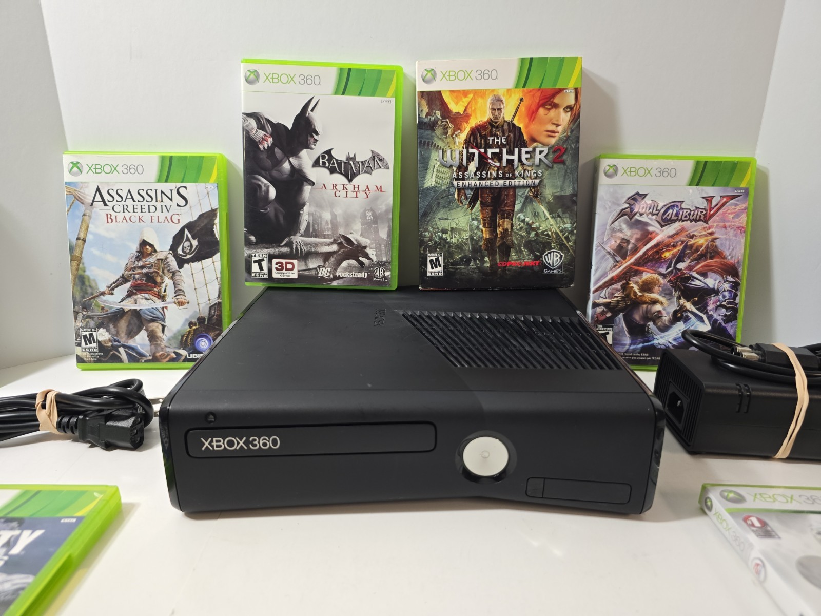 XBox 360 Slim Console 8 GAME MEGA BUNDLE! CLEANED/TESTED! SHIPS FREE TODAY 🔥