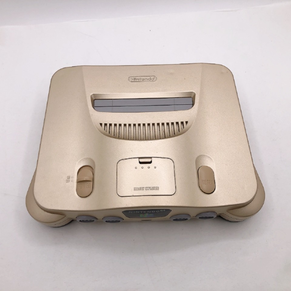 Nintendo 64 Console Gold Box NUS-001 5 Games Bundle N64 NTSC-J Japan Tested