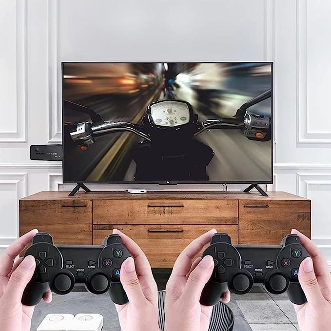 4K 64G HDMI TV Video Game Stick M8 Gaming Console Gamepad 2 Wireless Controller