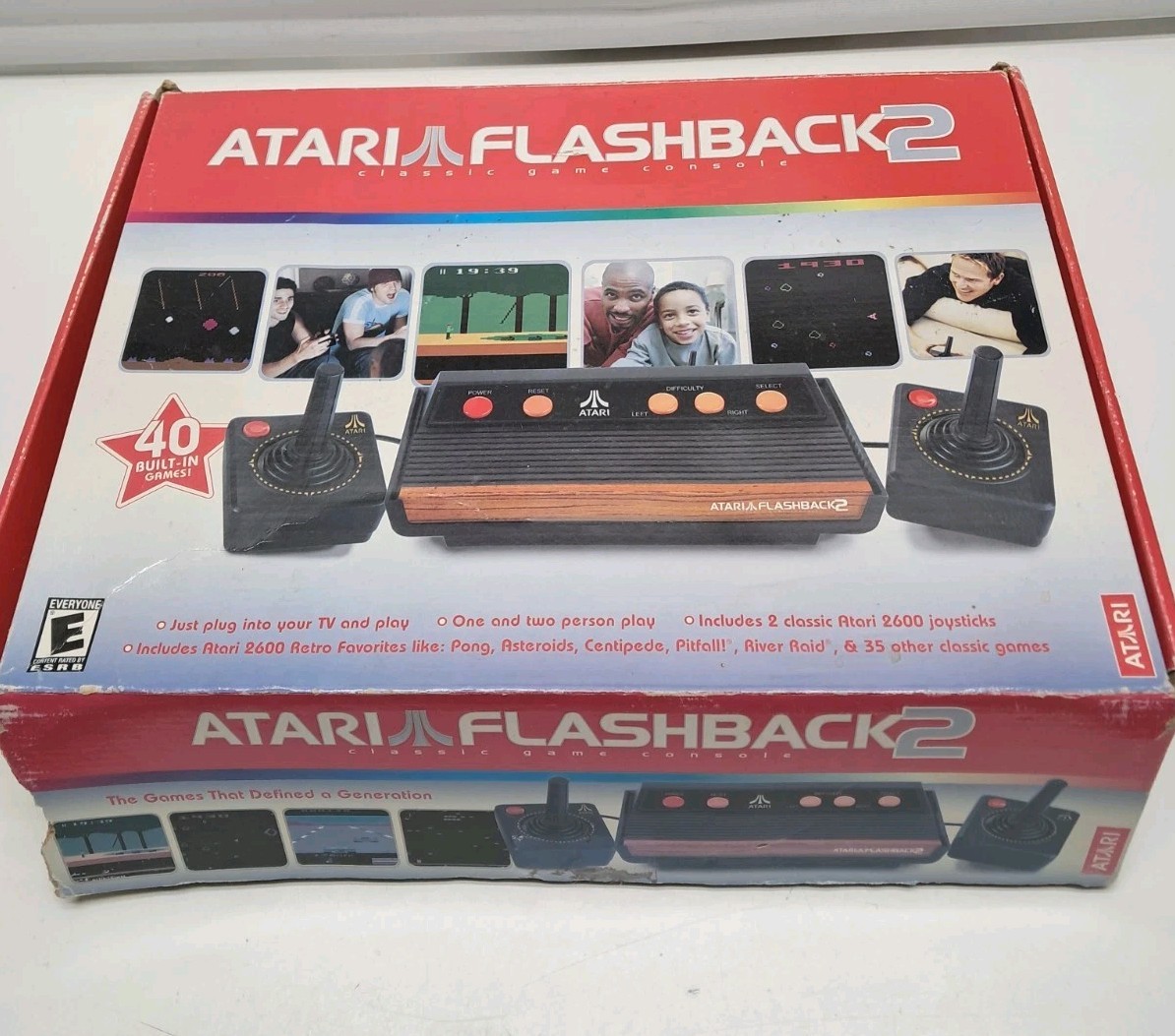 Atari Flashback 2 Classic Game Console NIB 40 Built-In Games!!