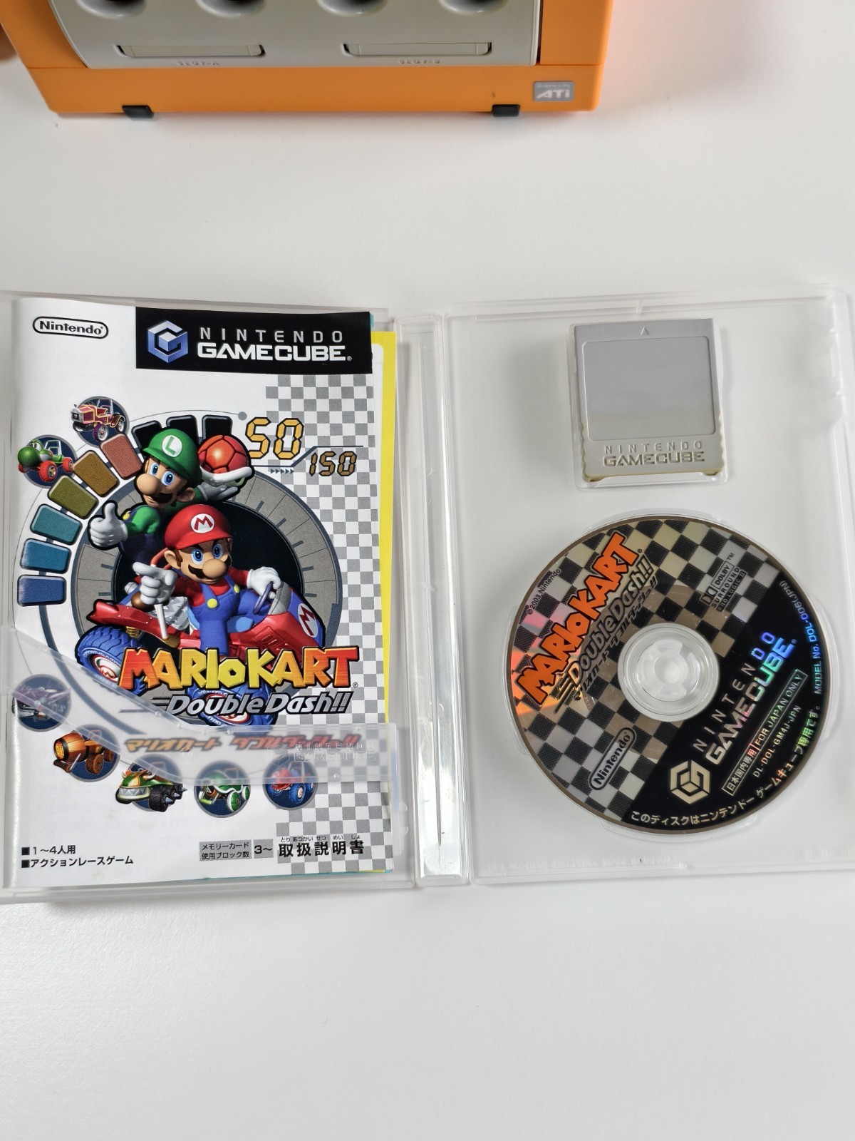 Nintendo Gamecube Spice Orange Bundle Mario Kart GC Great Condition – From Japan