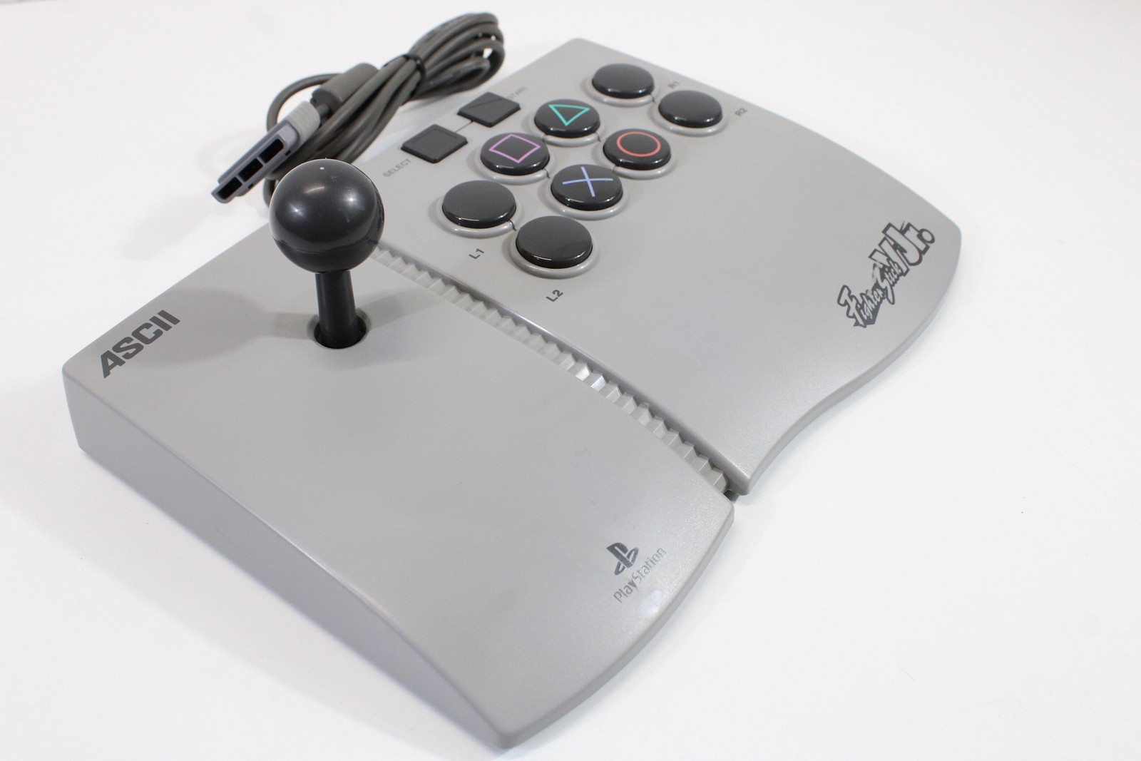 ASCII Fighter Stick V Jr. Arcade Joystick Controller ASC-0504J PlayStation PS1