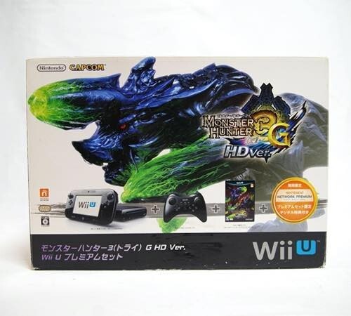 Nintendo Wii U 32G Monster Hunter 3G HD Ver. Premium Set Complete Japan Ver.