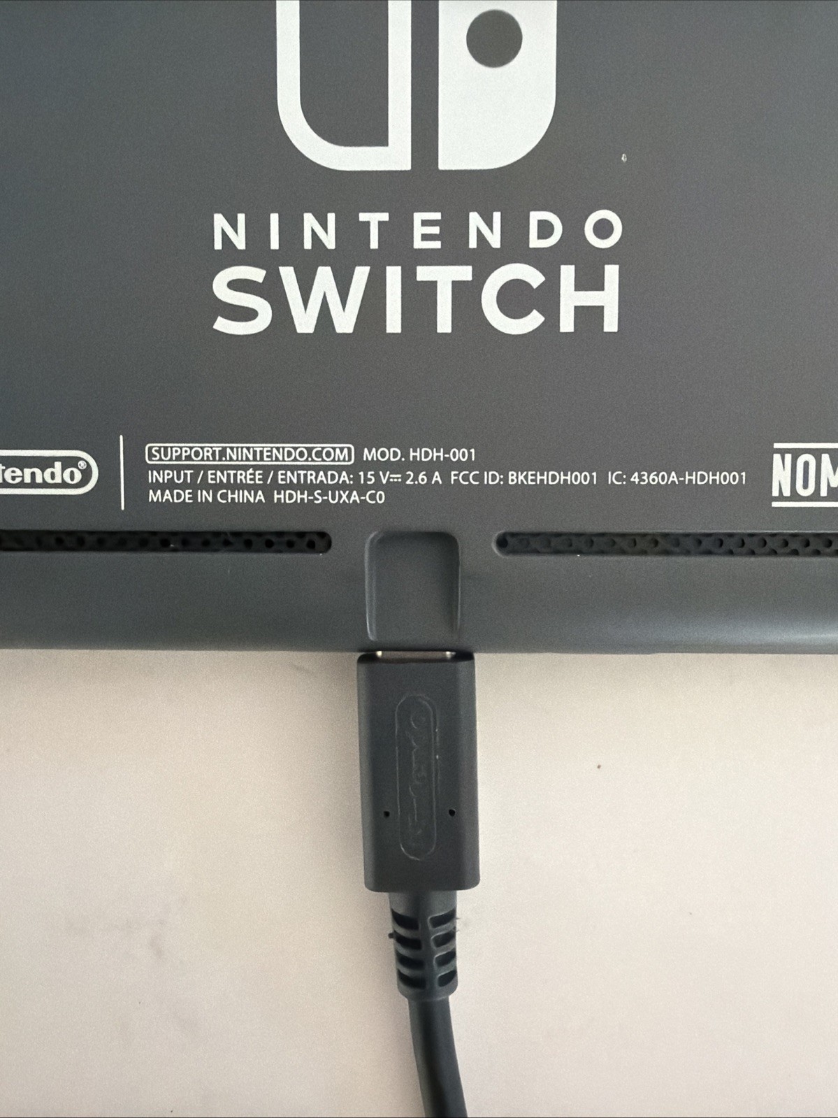 Nintendo Switch Console Handheld HDH-001 Cord Case Docking Station Cords Games