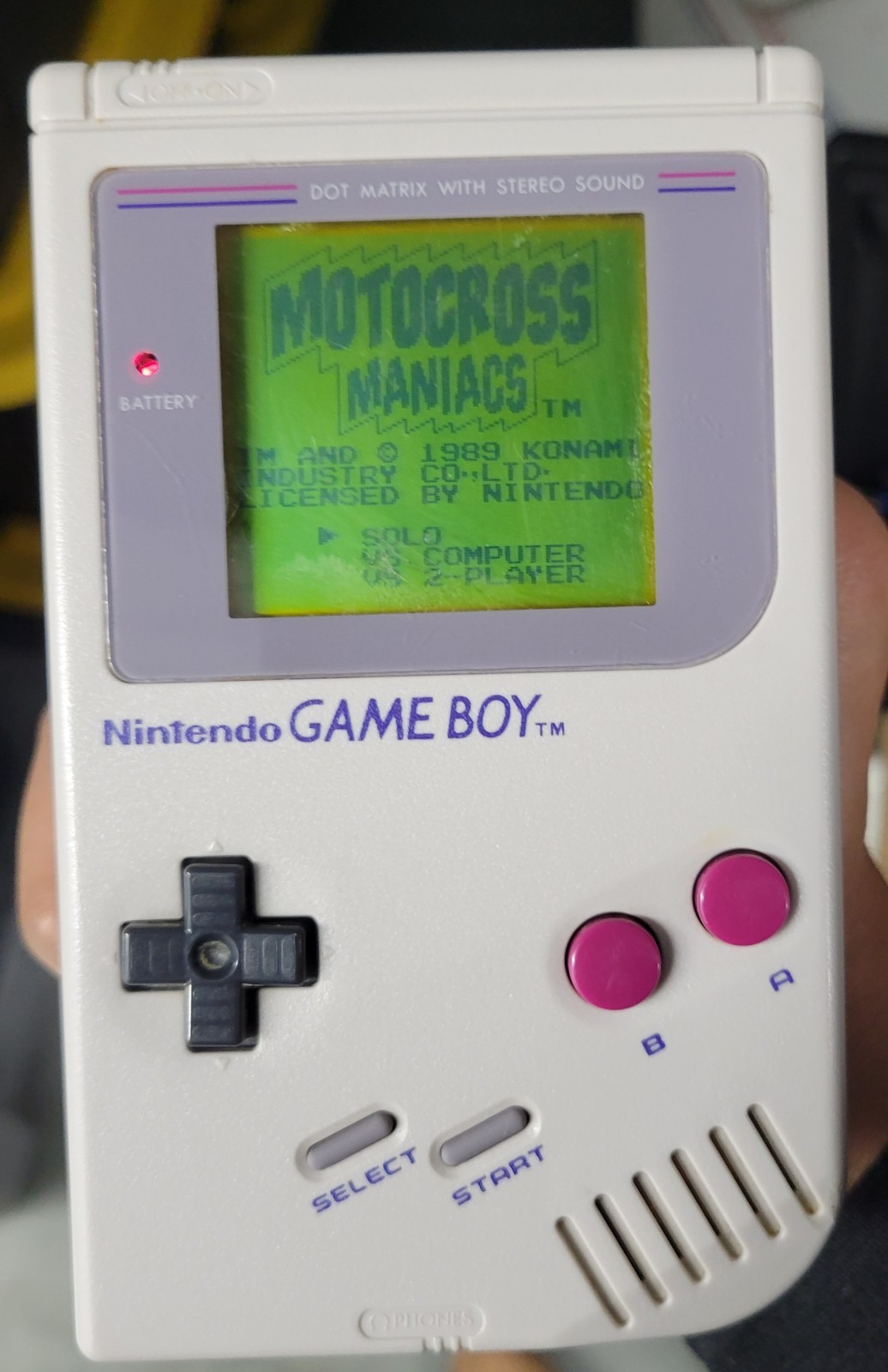 OG Nintendo Game Boy Bundle 6 Games Mega Man Pokemon Trading Game Gray DMG-01