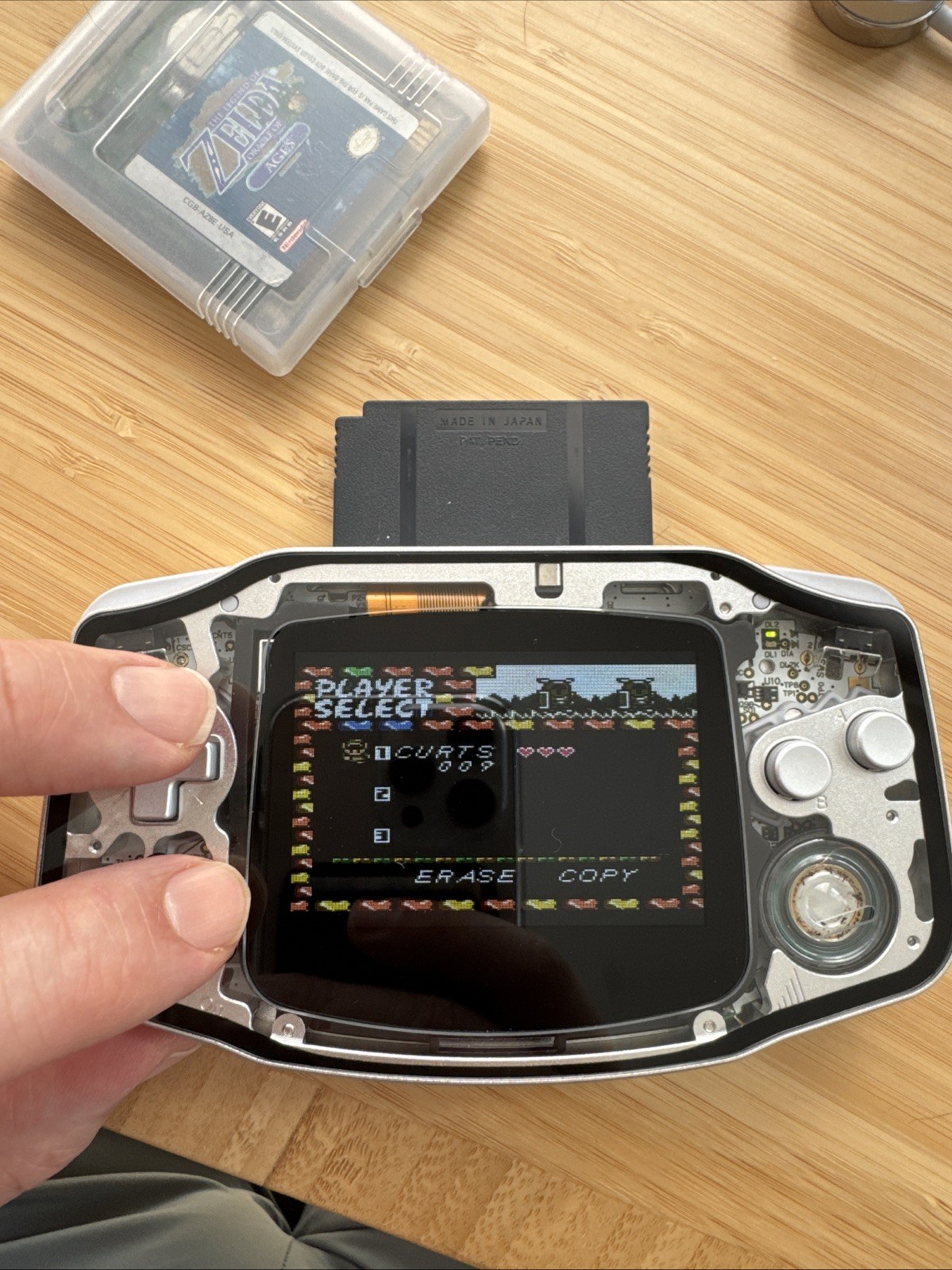 Nintendo Game Boy Advance Boxy Pixel Custom Aluminum IPS with USB-C Charging