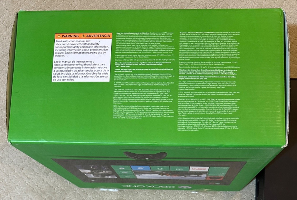 Microsoft Xbox One Model 1540 500GB Black Home Console ONLY w/ Original Box