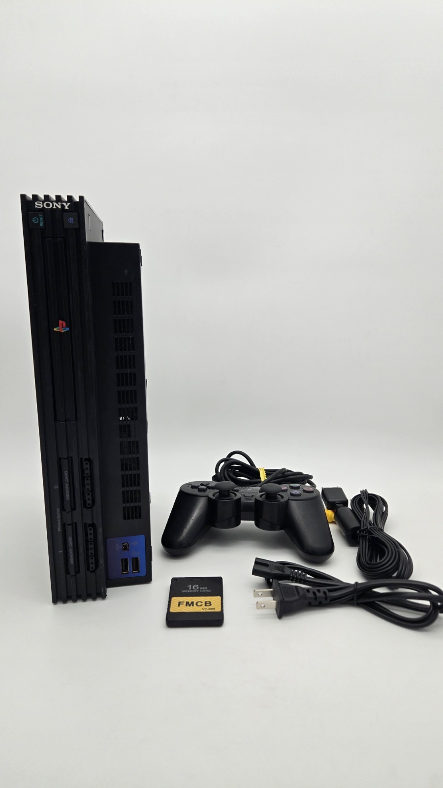 Ps2 Sony PlayStation 2 Console, Cleaned, One Remote And One Memory Card New Fan