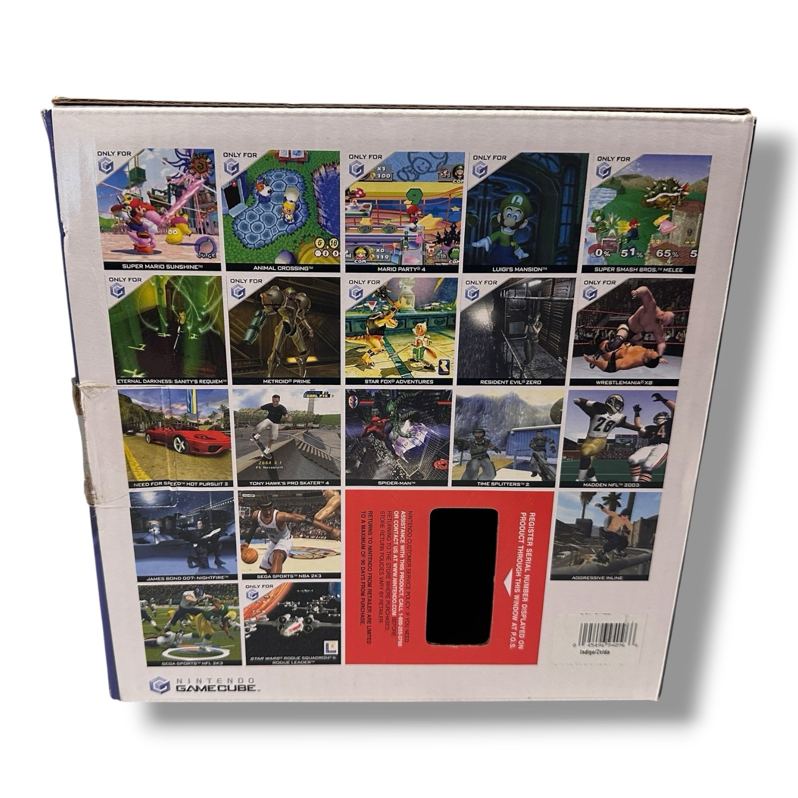 2003 Nintendo Gamecube Indigo Zelda Wind Waker Ocarina Console Box Variant RARE