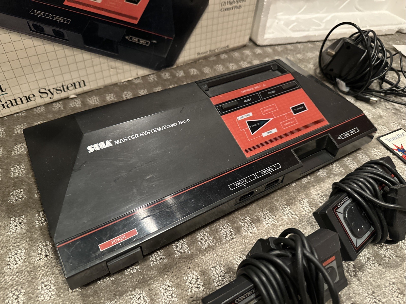 Sega Master System Console – Original Launch Edition – CIB – TESTED + 6 Games!