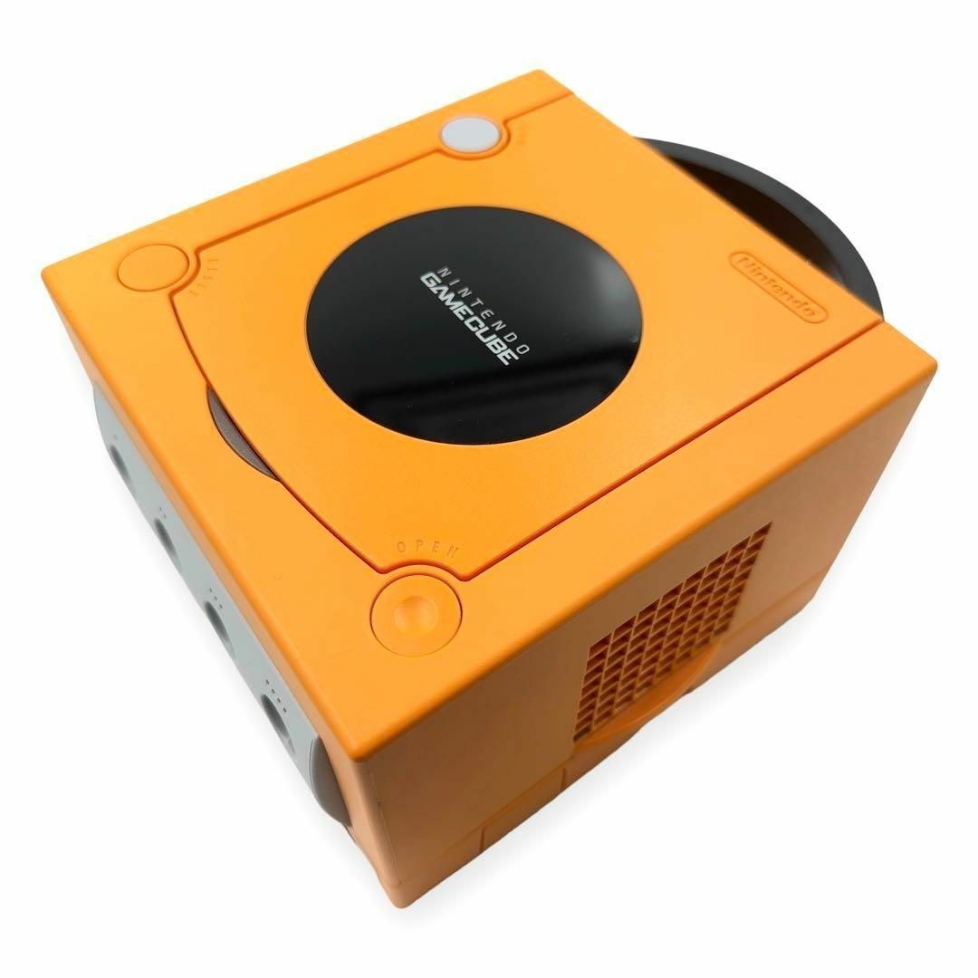 GameCube Orange Console with Game Boy Player