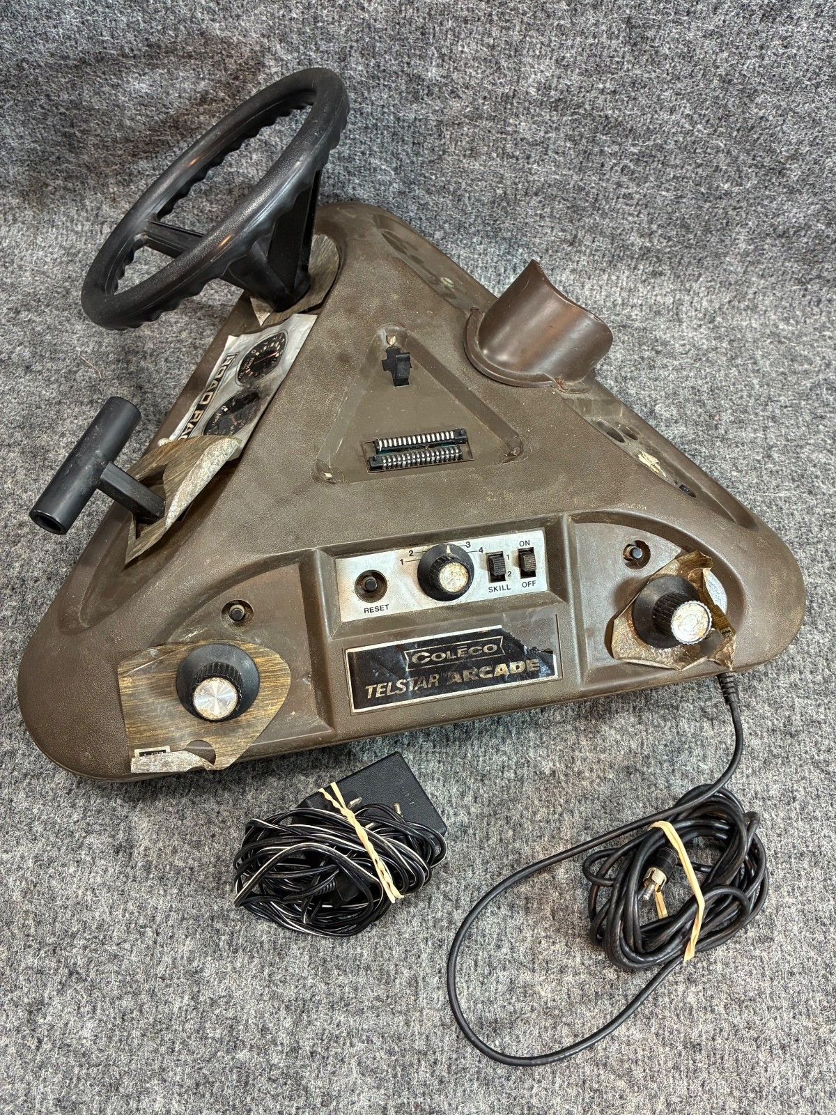 Vintage Coleco Telstar Arcade Video Game Console w/ Gun Controller ROUGH COND