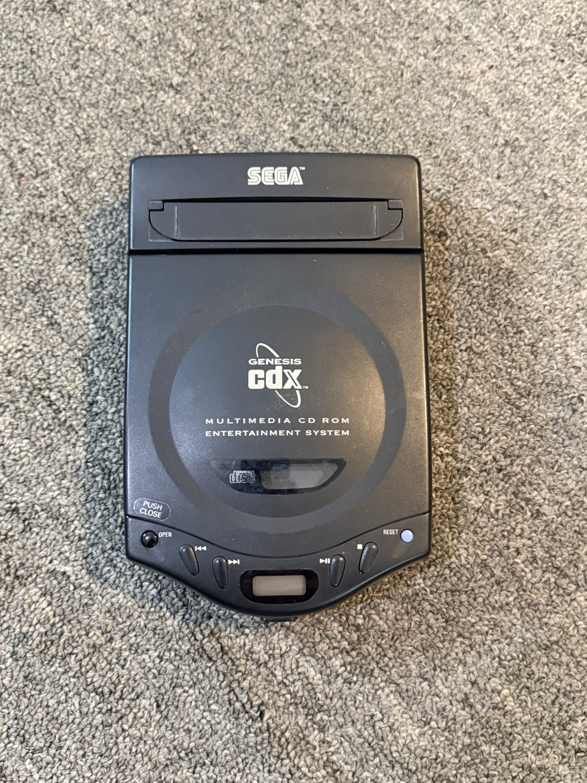 SEGA GENESIS CDX MK-4121 GAME SYSTEM W/ ECCO DOLPHIN ORIGINAL BOX ~ READ ~