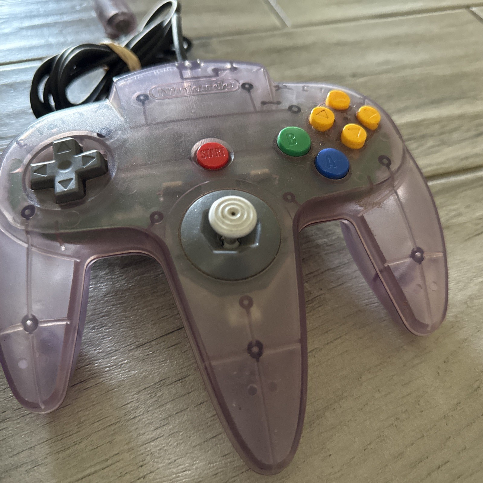 Nintendo 64 N64 Original System Console With 1 Original Controllers & Hook Ups