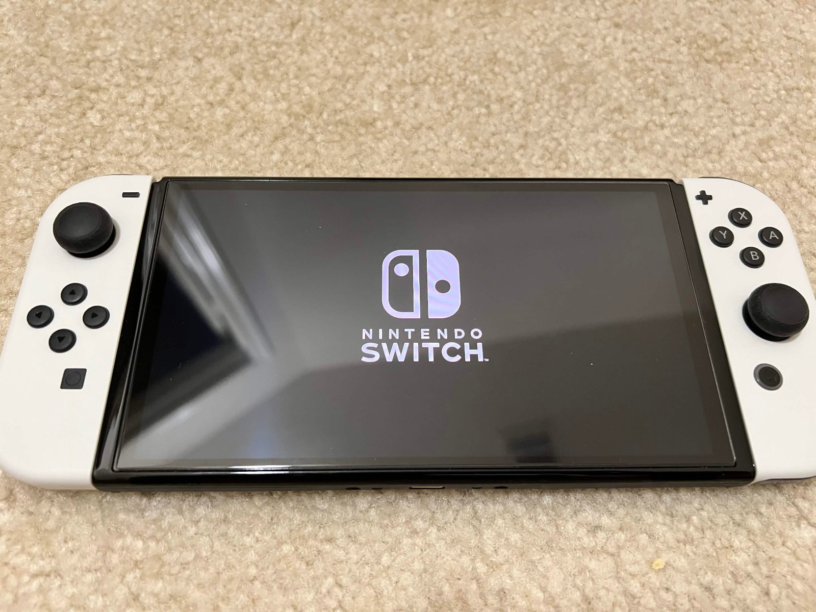 Nintendo Switch OLED Model White Console Joy-Con Dock Charger + Accessories