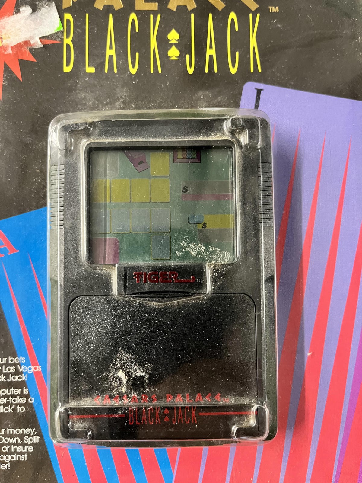 Tiger Electronics Caesars Palace Blackjack Electronic LCD Game 76-002 Poker