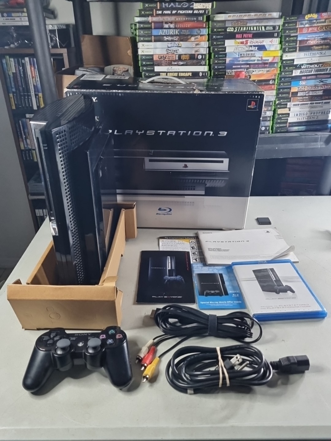 PlayStation 3 PS3 Fat Console CBEH1000 Backwards Compatible w/ Box Tested Works