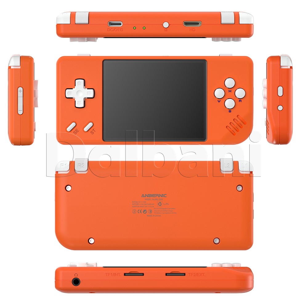 RG28XX Orange Anbernic Retro Handheld Game Console 2.83 Inch IPS Screen 64G