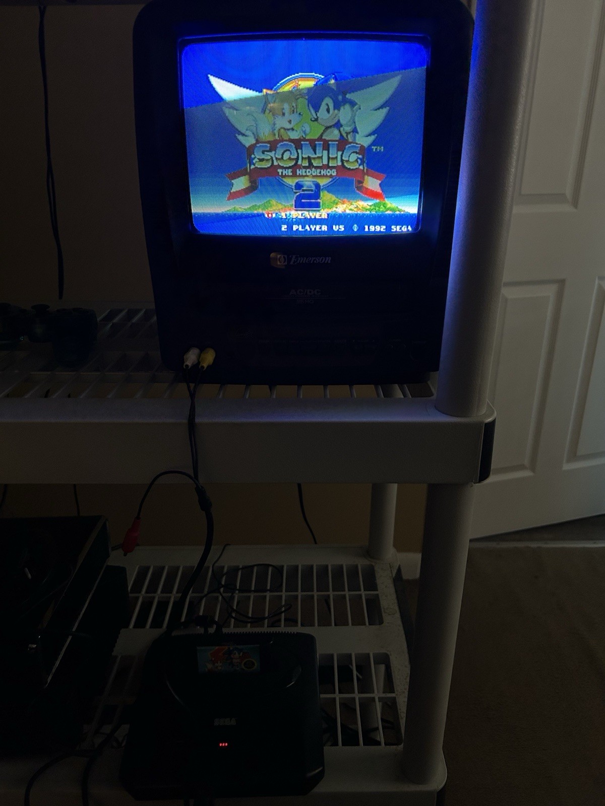 Sega Genesis Model 2 Console Complete in Box Sonic 2 Bundle Manual Reg Card Post