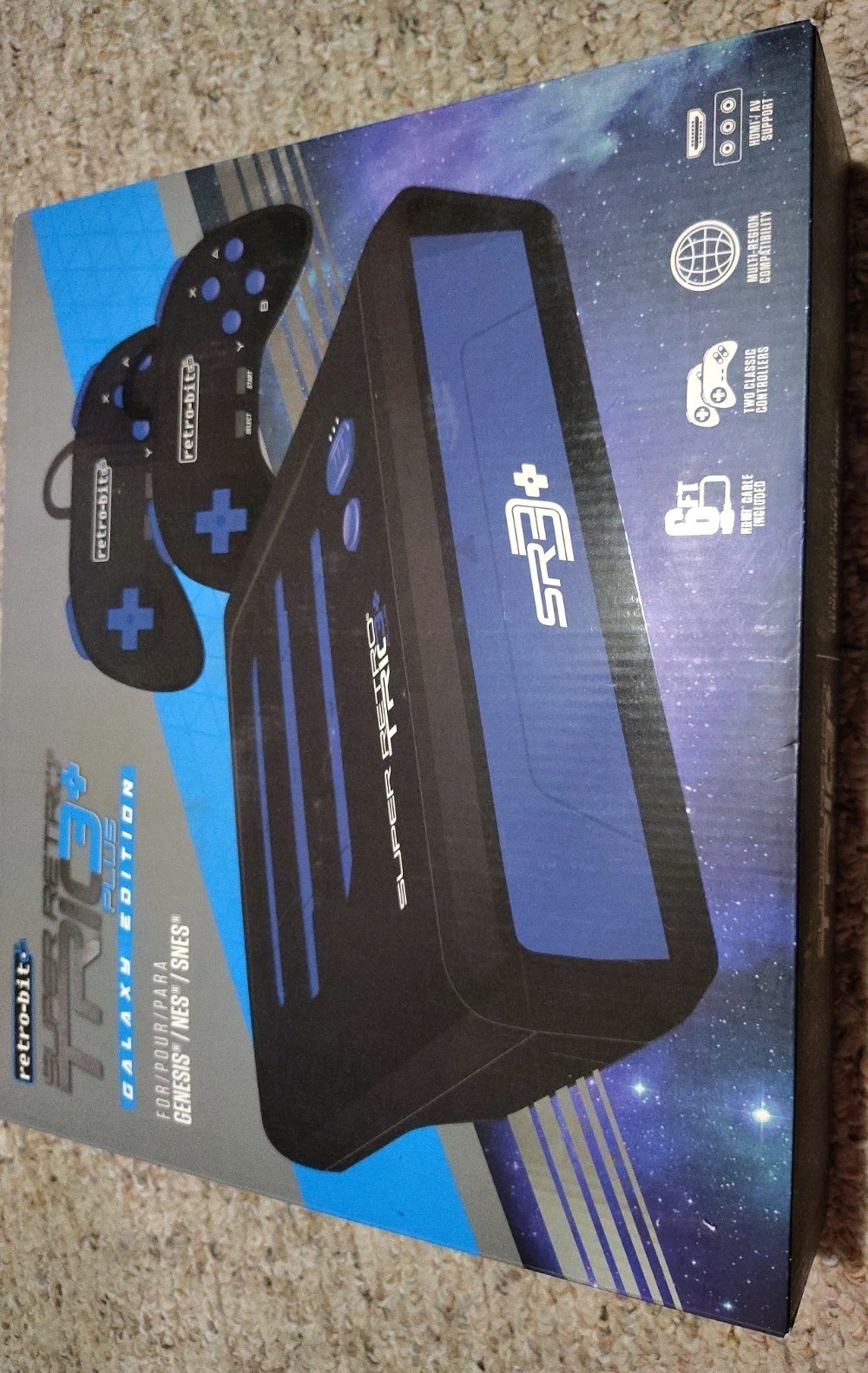 Retro-Bit Plus Galaxy Edition Black Home Console