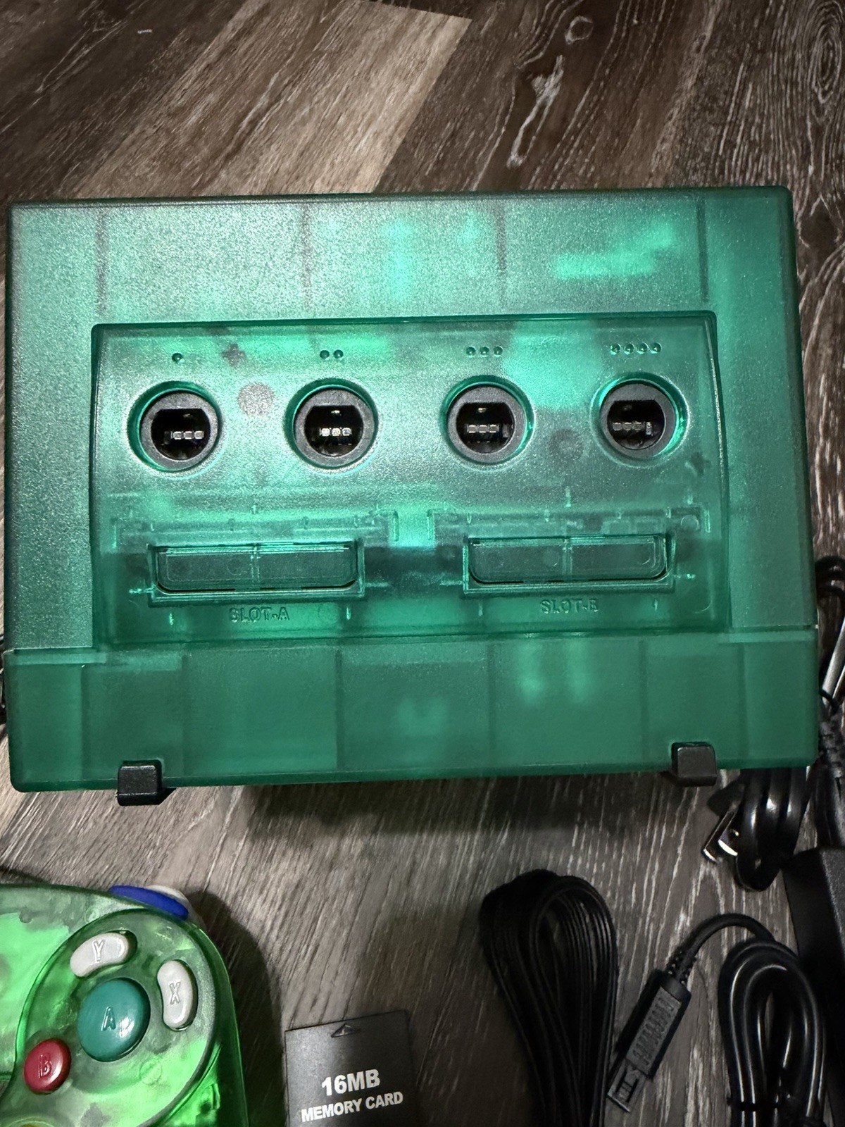 🔥 Nintendo GameCube – Translucent Emerald Green , Recapped, Bundle ‼️