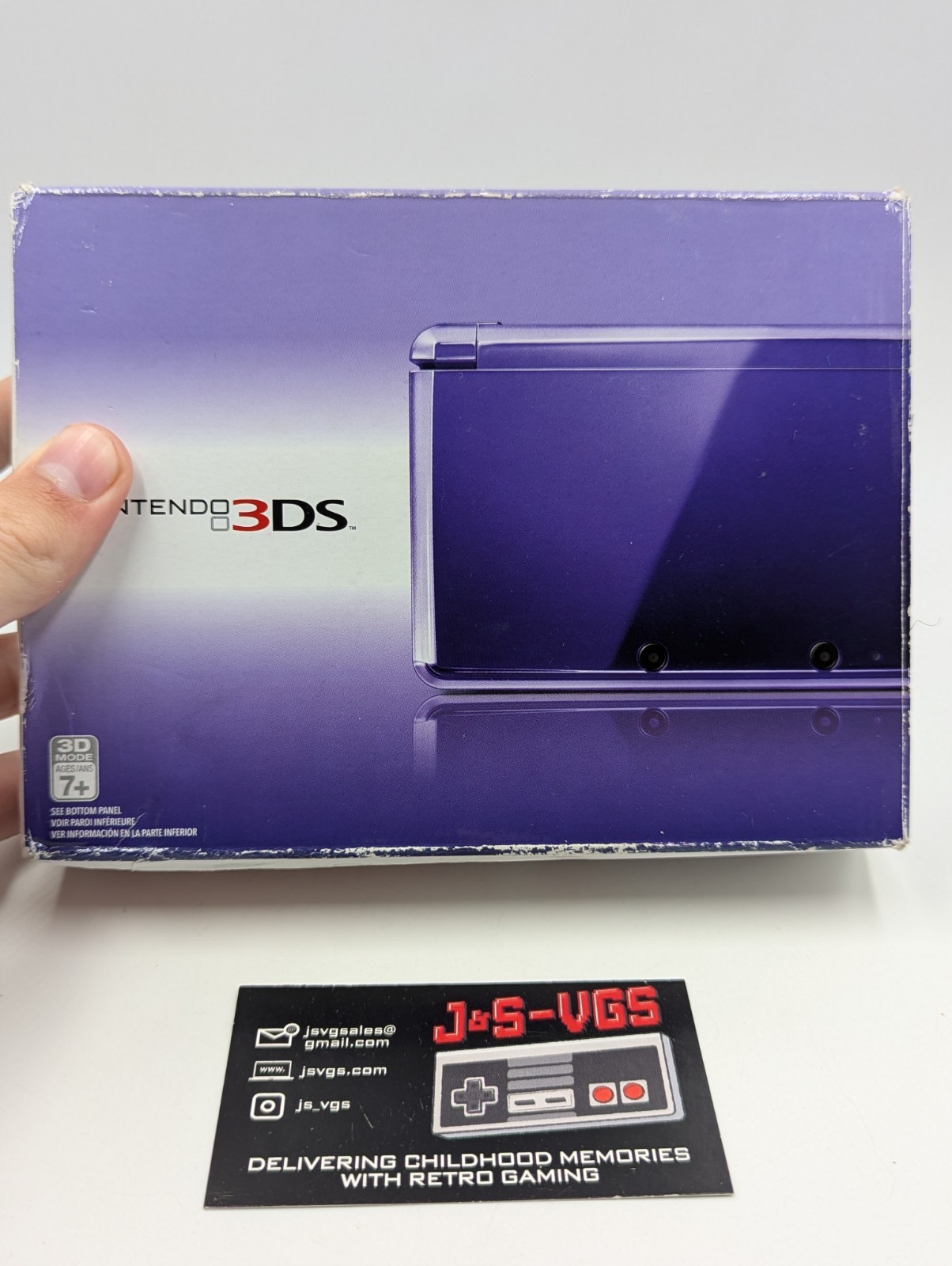 Nintendo 3DS Midnight Purple CIB With Charger Booklet