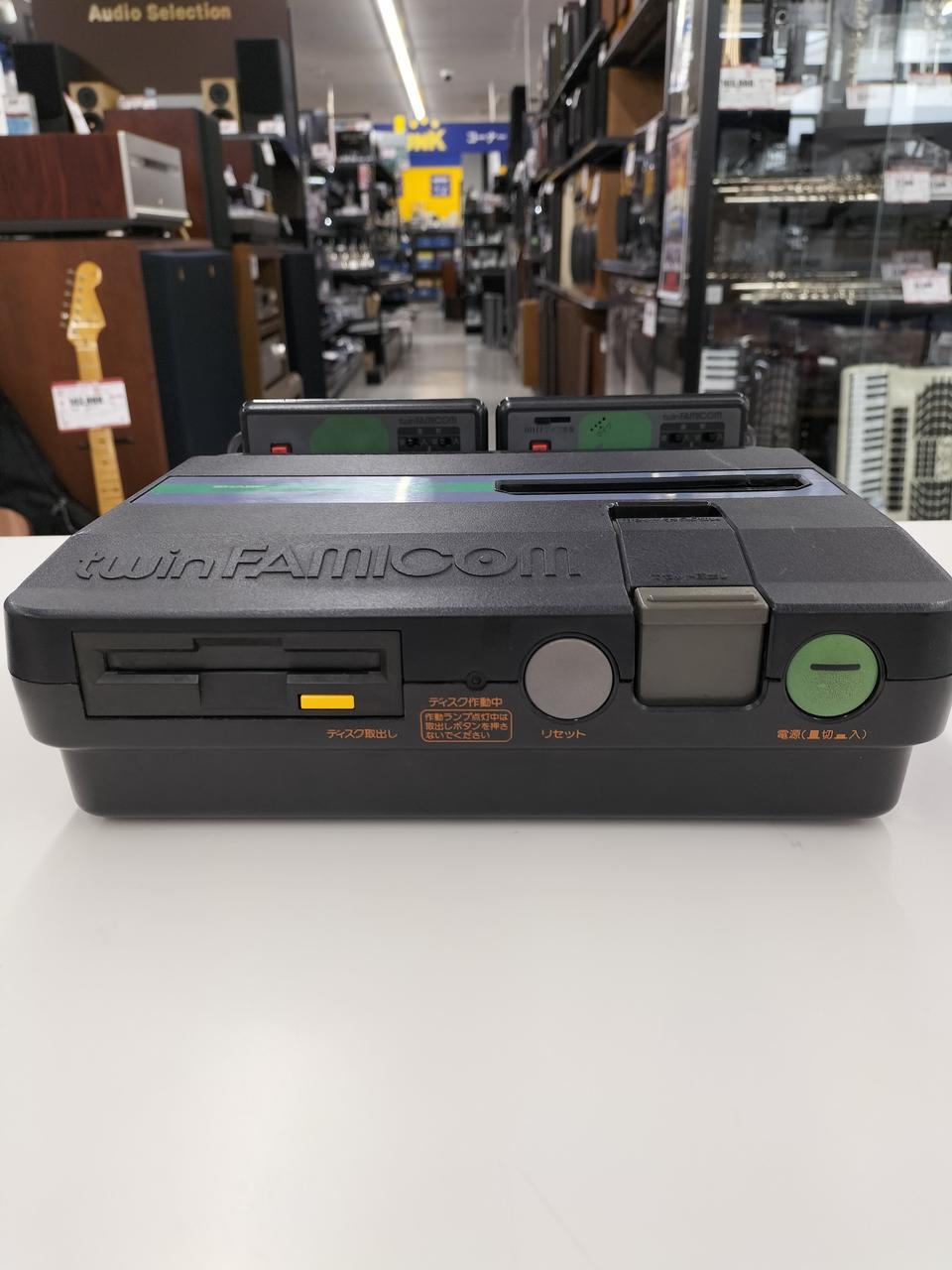 SHARP Twin Famicom Console System AN-505BK Black Tested