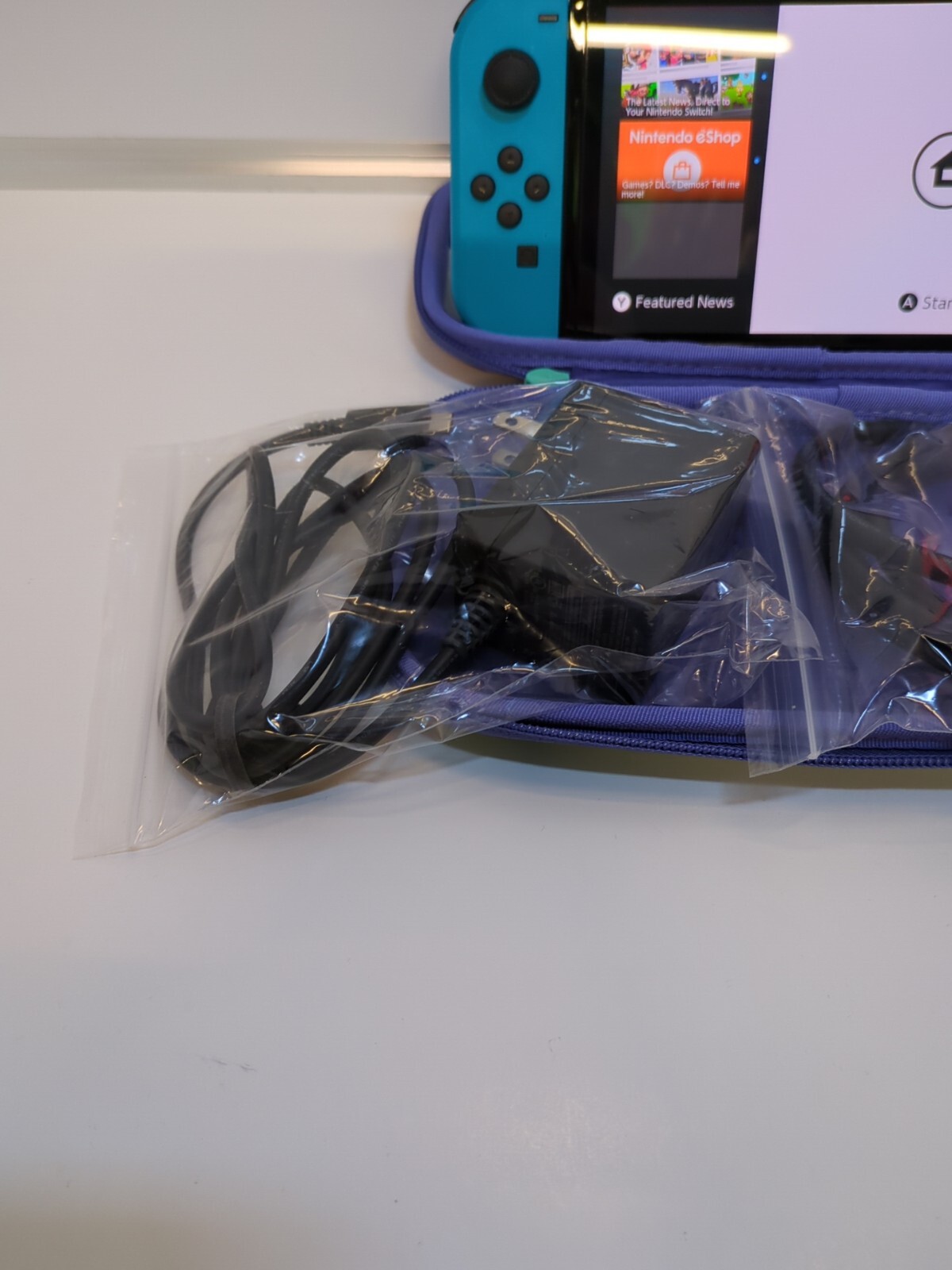 Nintendo Switch OLED 64GB Bundle + Cables + Extra + Pokemon Case + stand +Wires