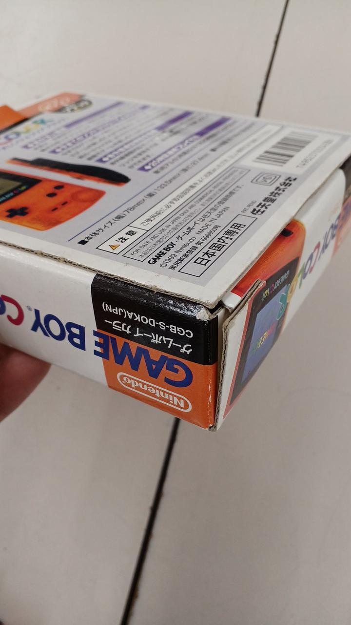 Nintendo Game Boy Color Console Limited Edition Daiei Clear Orange Black