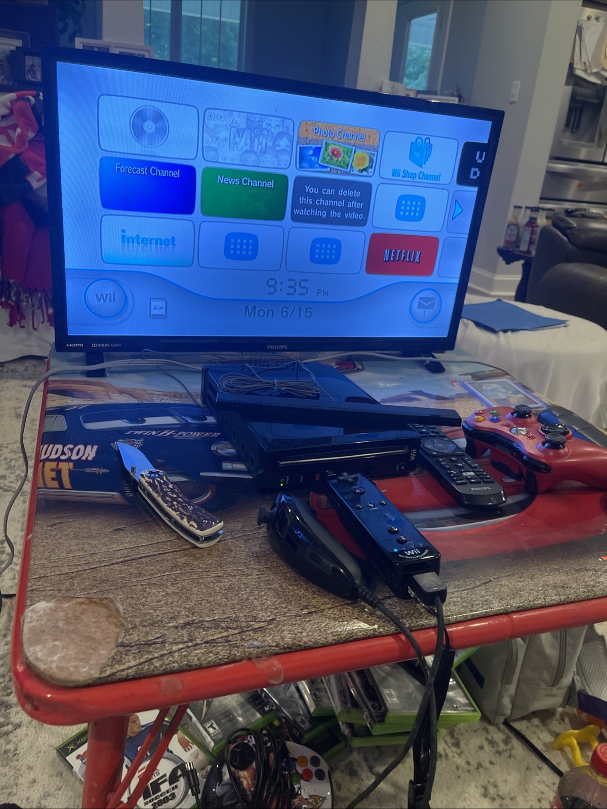 Nintendo Wii console bundle Model RVL-001 ( US) Console / Cords Tested Free Ship