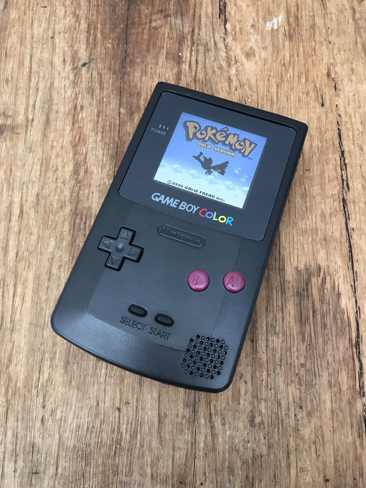 Nintendo GameBoy Color Colour Game Boy Black DMG Look BACKLIT Gaming Console IPS