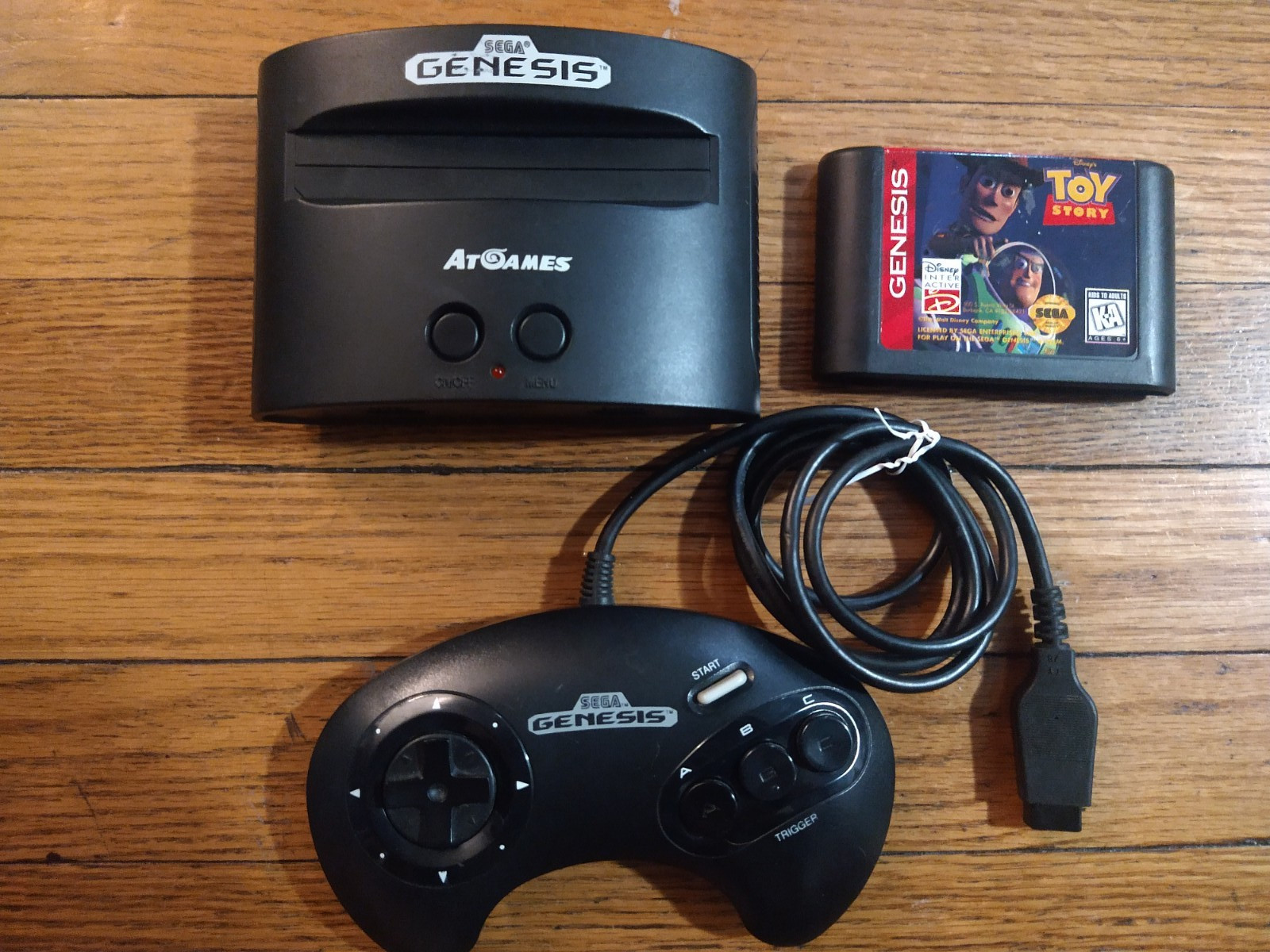 Sega Genesis Classic Console Atgames + Toy Story 80 Games installed