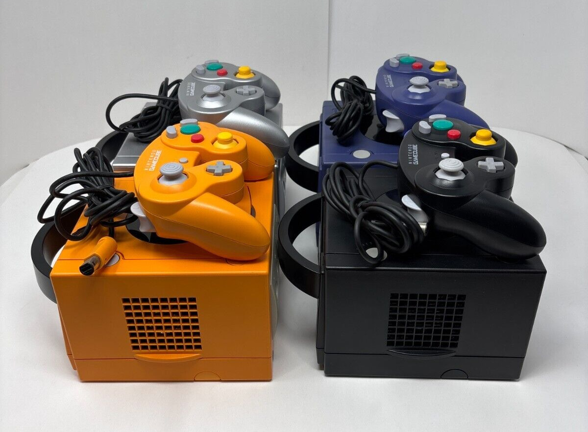 Nintendo GameCube Console System Bundle with 1 OEM Controller Tested & Works! VG