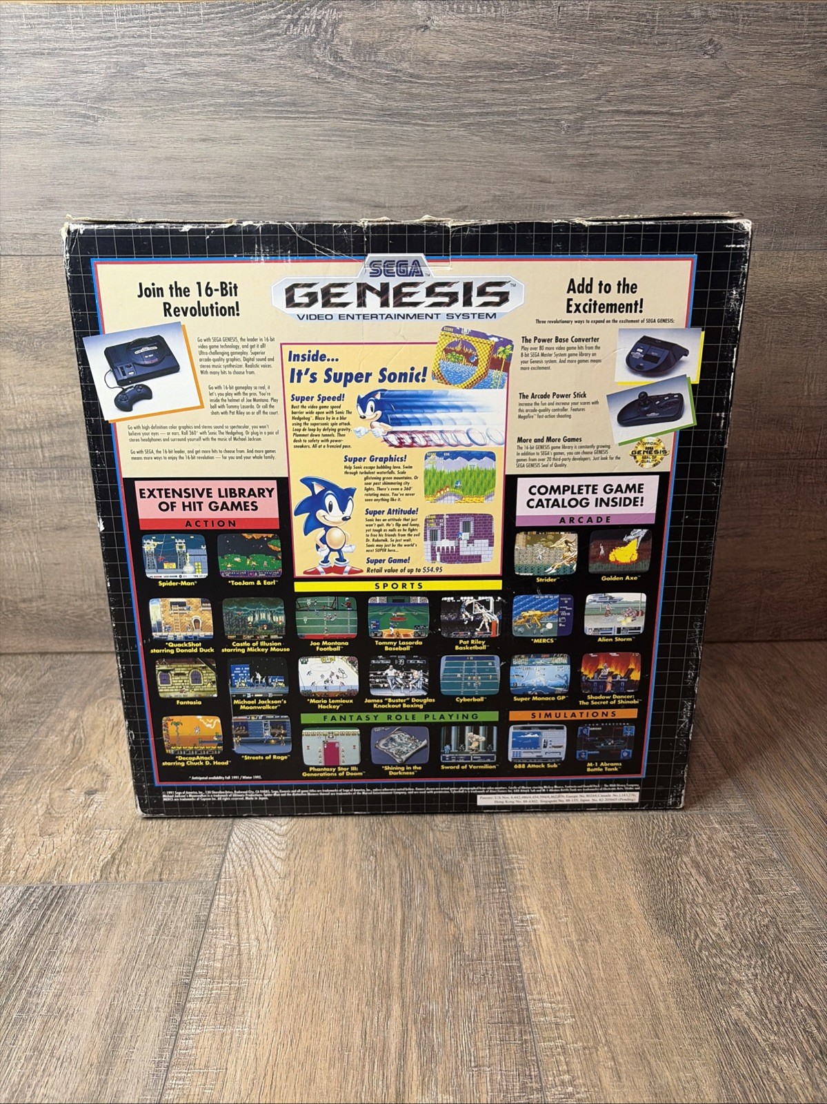 Sega Genesis 1 Console System Bundle (1601) + Original Box, 1 Controller & More