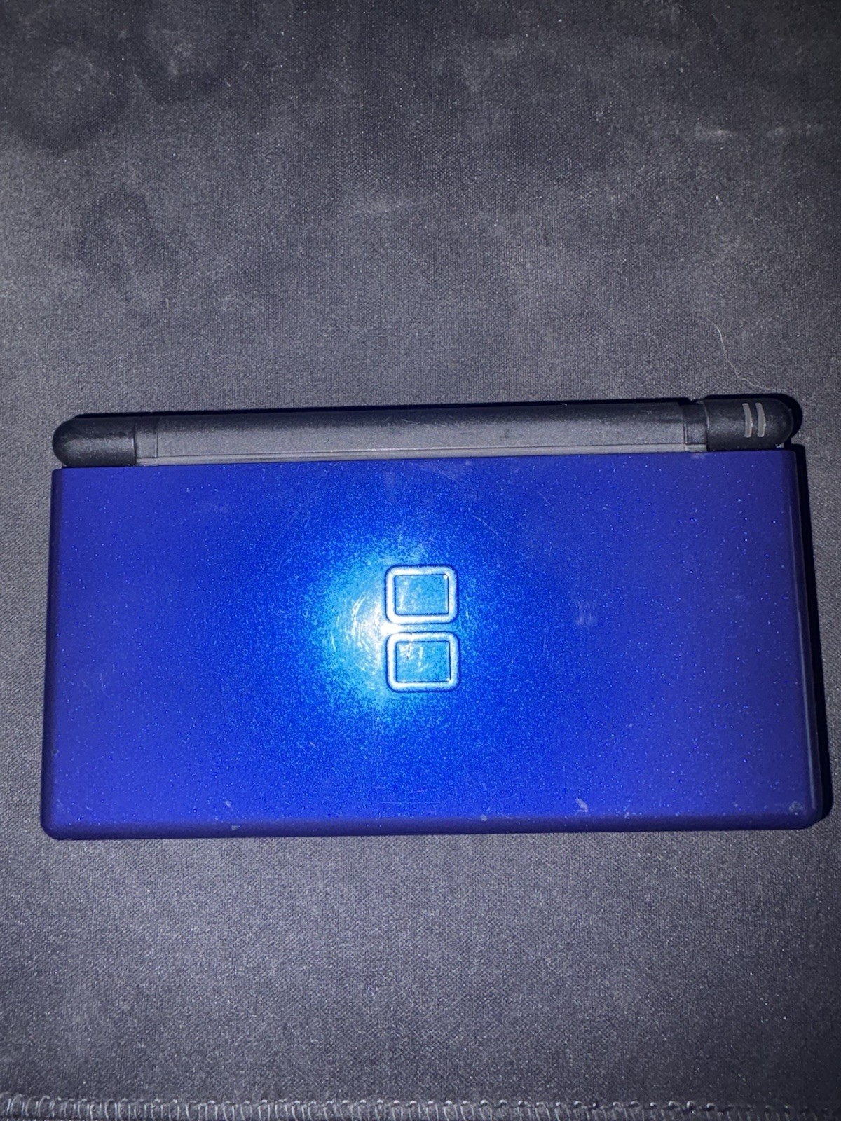 Nintendo DS Lite Cobalt Blue (White screens!) – TESTED – BAD HINGES – 500 In 1