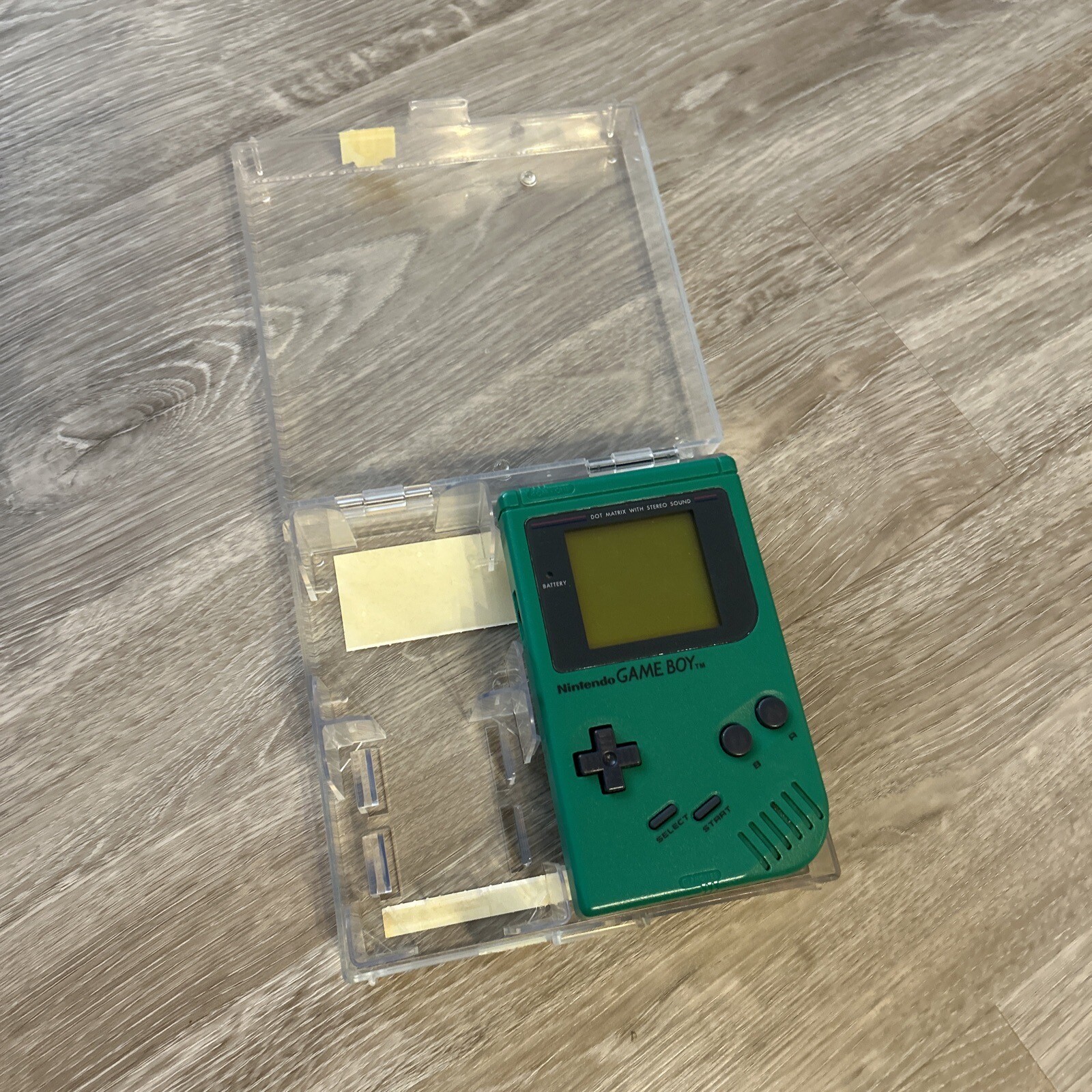 Nintendo Game Boy DMG-01 Green Original Retail Plastic Case HW-USA-3 TESTED