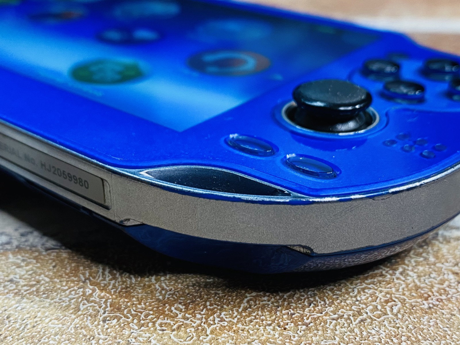SONY PS Vita PCH-1000 Sapphire Blue ZA04 Playstation Charger 8GB Tested No.2D P