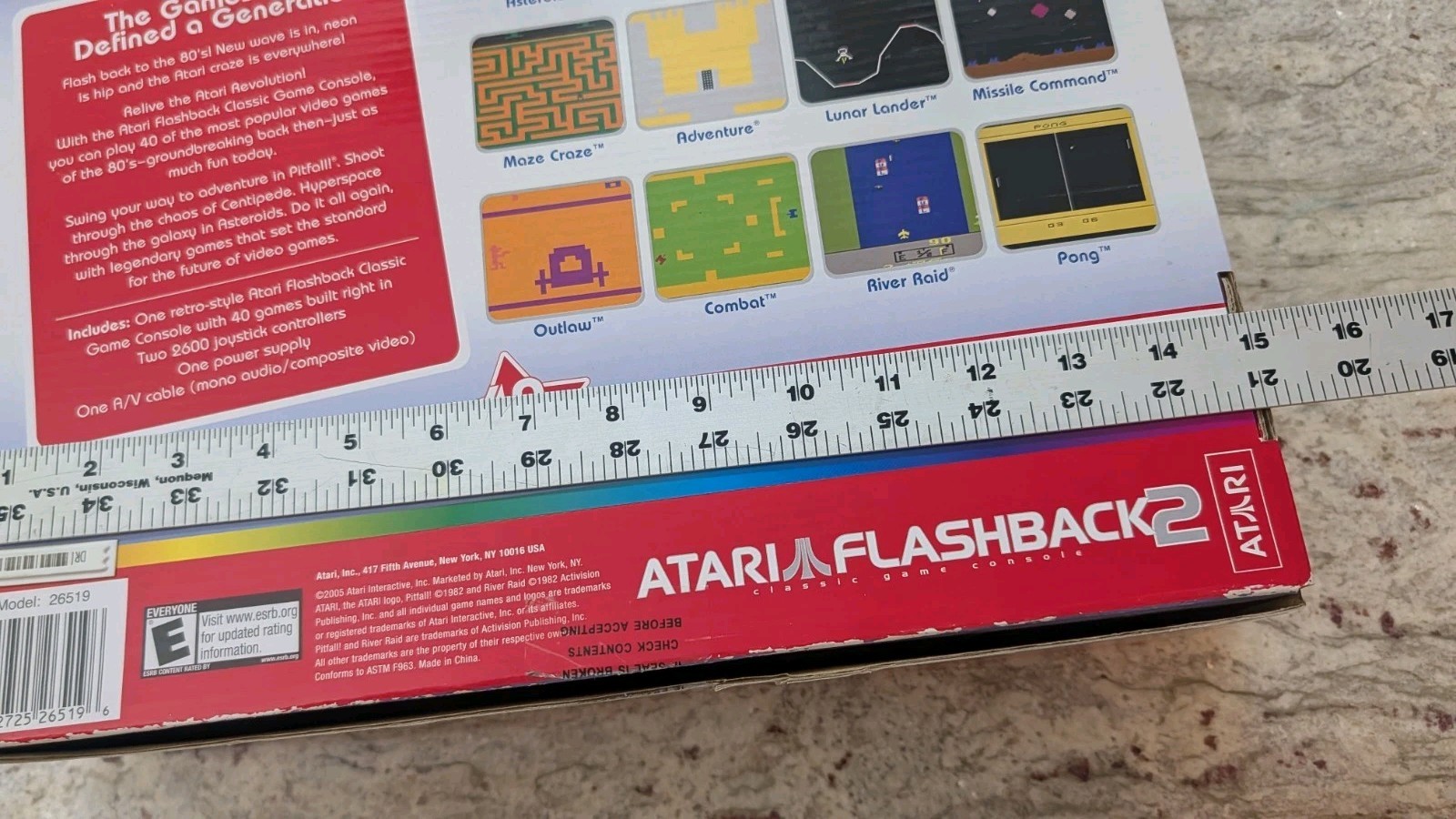 Atari Classic Game Console Flashback 2 Unused 40 Games Original 2005 Gift