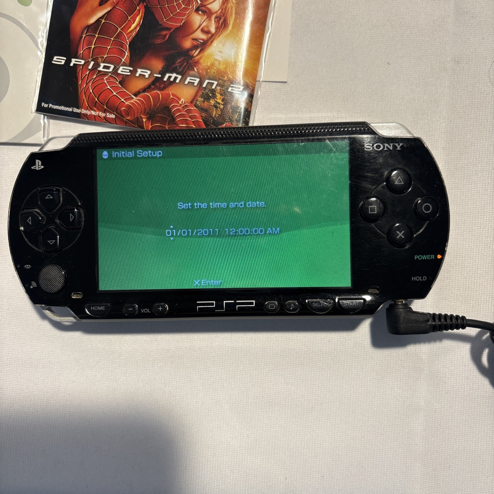 Sony PlayStation Portable Value Pack – Black (PSP-1001K) With Box & Accessories