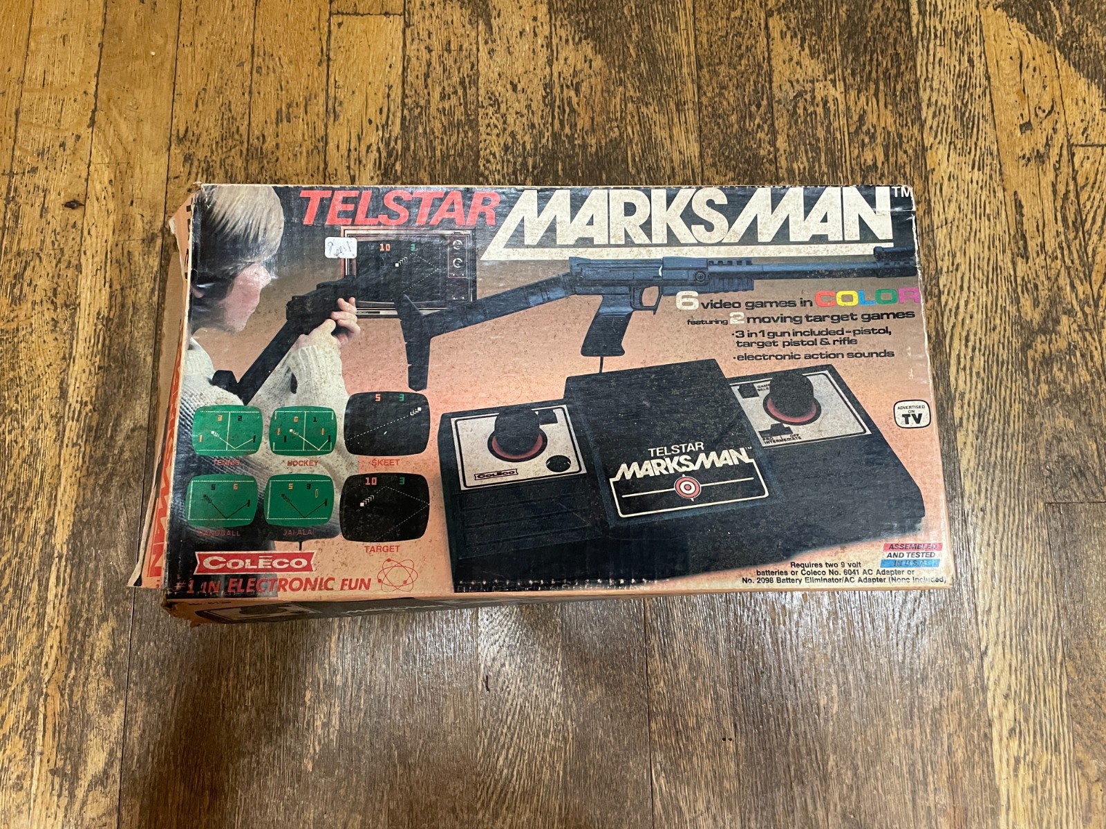 70’s COLECO Telstar MARKSMAN Video Game System Untested + Box