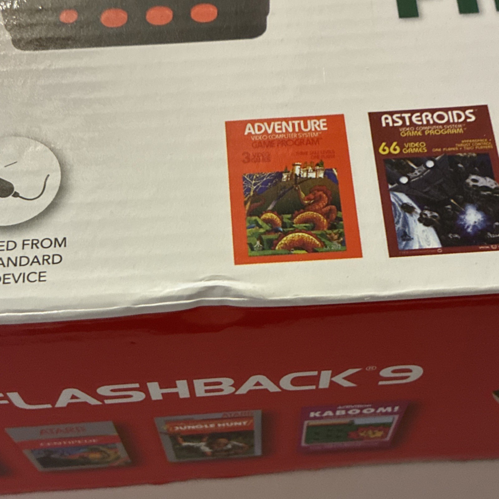 Atari Flashback 9 Console 110 Games Wired Controllers Space Invaders River Raid