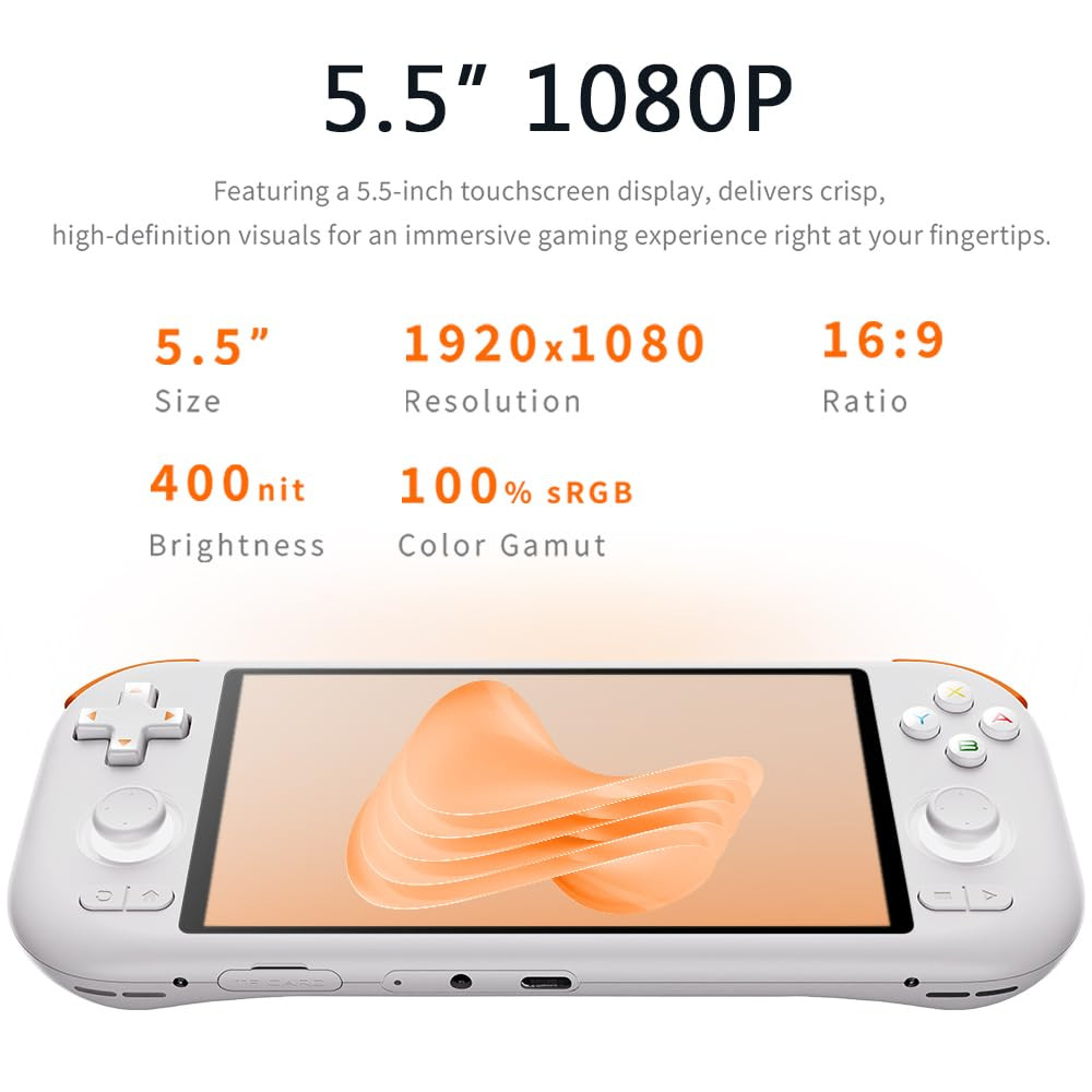 AIR X Android Handheld Gaming Console, Snapdragon 662, 5.5″ FHD 1080P IPS Screen