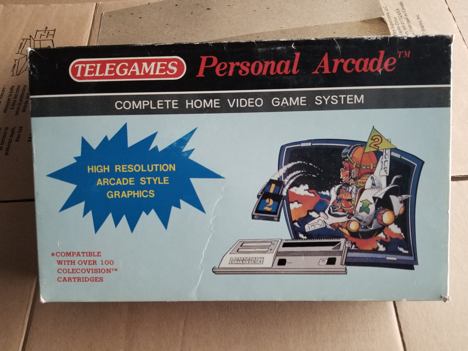 Telegames Personal Arcade – NTSC – DINA 2 in 1 ColecoVision Sega – Very Rare!
