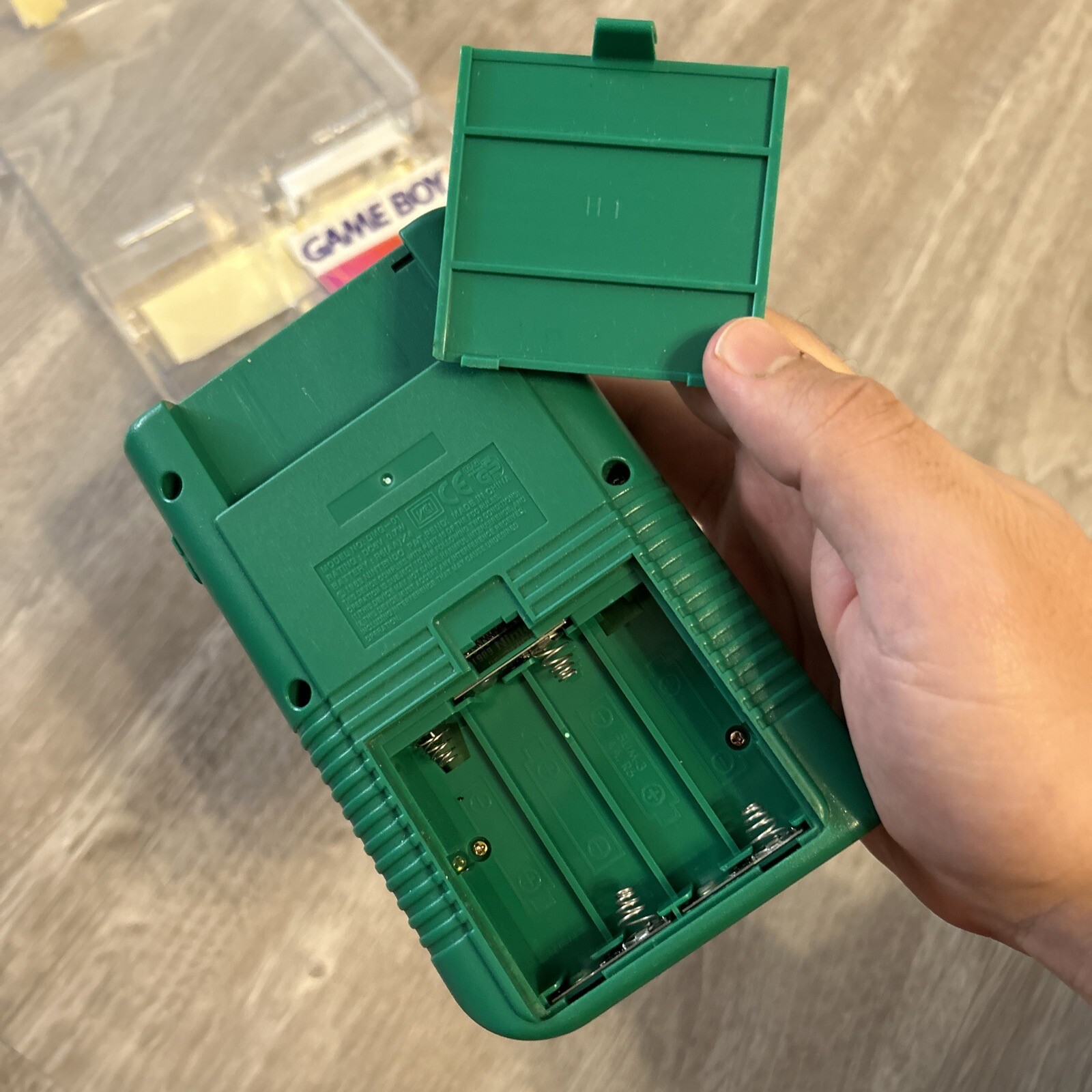 Nintendo Game Boy DMG-01 Green Original Retail Plastic Case HW-USA-3 TESTED