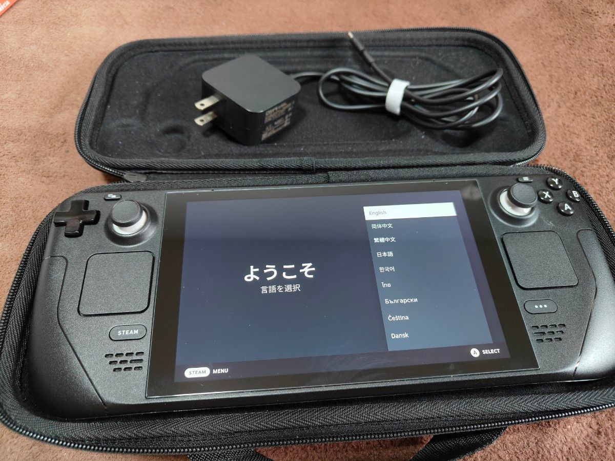 Steam Deck LCD 128GB Black Handheld Console Used Excellent Condition Japan