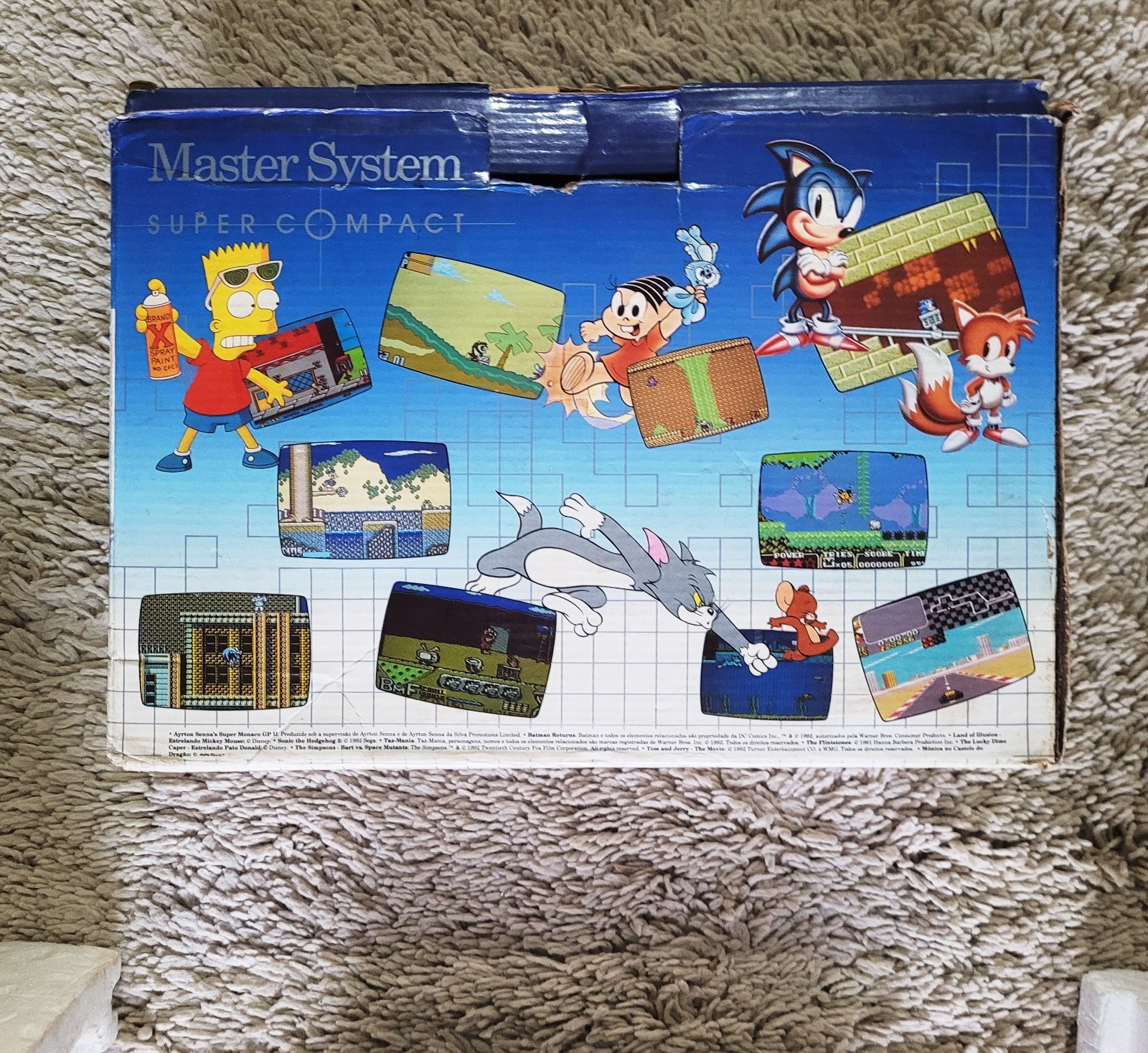 RARE: MASTER SYSTEM SUPER COMPACT CIB W/ ORIGINAL BOXSET BY TECTOY BRAZIL 🔥