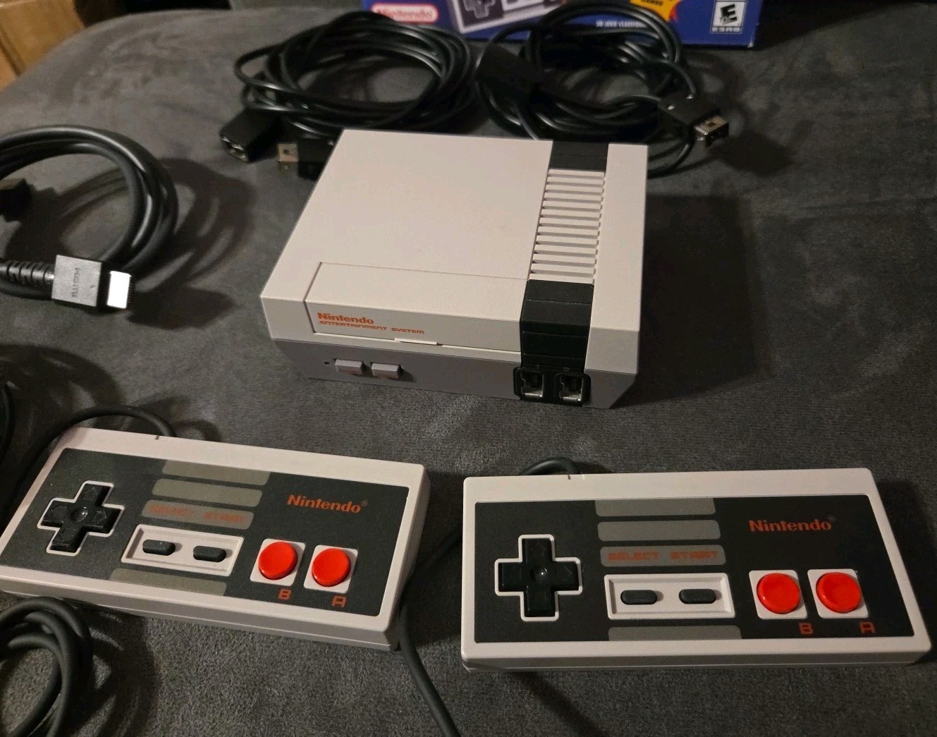 Authentic Nintendo Classic Edition NES Mini Game Console W/ Extras