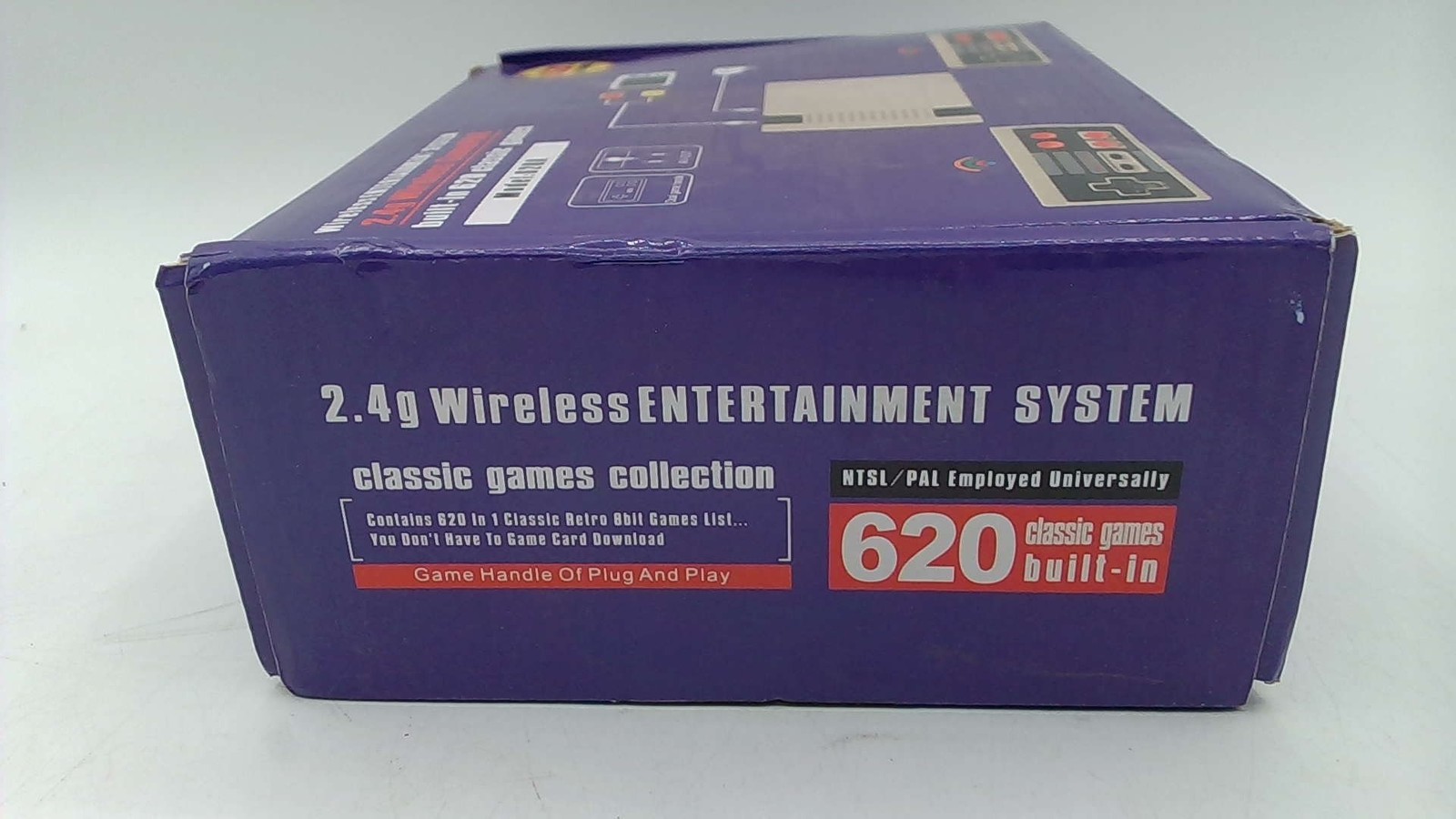 Purple Wireless Entertainment System, 2.4G Wireless Gamepad